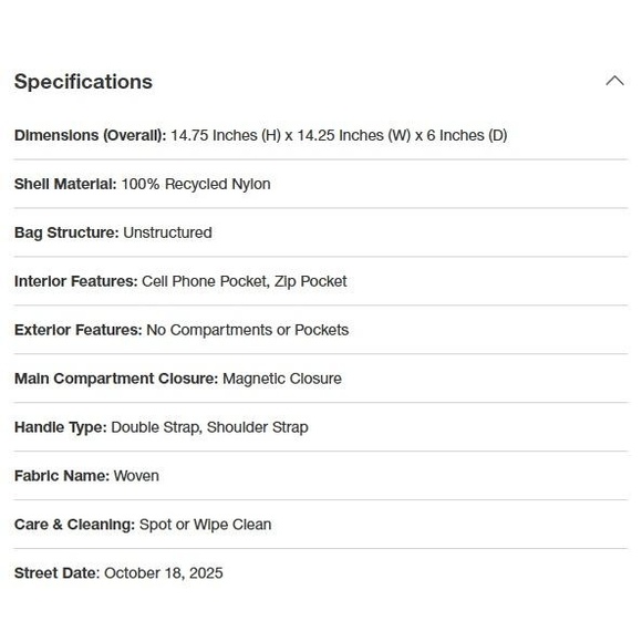 New! Woolrich x Target Quilted Sheep Tote Bag Black Purse / Handbag w/ Charm NWT - Picture 6 of 7